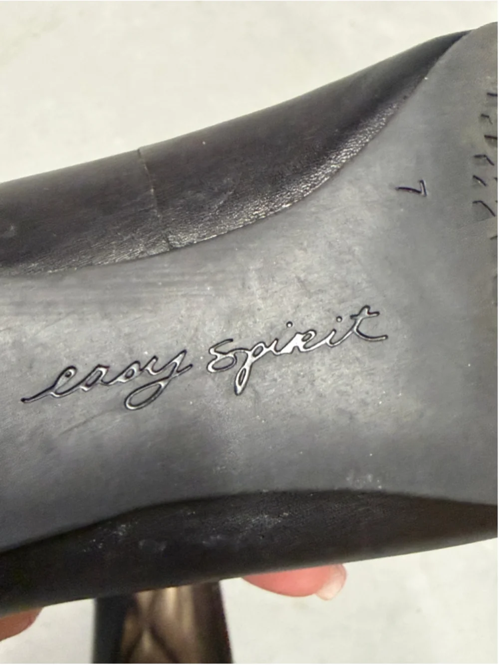 Easy Spirit Black Gold Mary Jane Heels Size 7W